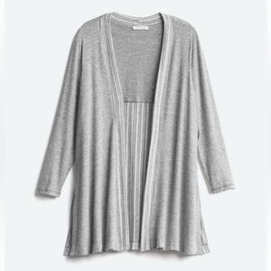 August Mist EUC Easton Contrast Back‎ Grey Cardigan Size 1X Stitch Fix Soft Cozy